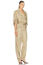 Isabel Marant Jocelyne Jumpsuit in Khaki, view 2, click to view large image.