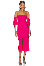 Isabel Marant Stony Modern Flou Dress in Fuchsia, view 1, click to view large image.
