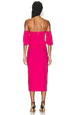 Isabel Marant Stony Modern Flou Dress in Fuchsia, view 3, click to view large image.