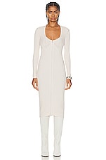 Isabel Marant Zael Knit Dress in Ecru, view 1, click to view large image.