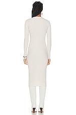 Isabel Marant Zael Knit Dress in Ecru, view 3, click to view large image.