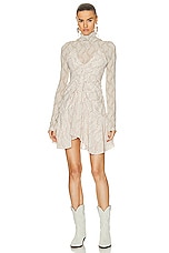 Isabel Marant Uziela Dress in Ecru, view 4, click to view large image.