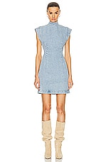 Isabel Marant Nina Dress in Light Blue, view 2, click to view large image.