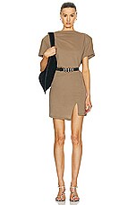 Isabel Marant Silvane Dress in Khaki, view 1, click to view large image.