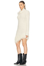 Isabel Marant Meloe Dress in Ecru, view 3, click to view large image.