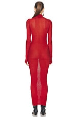 Isabel Marant Josita Dress in Red, view 3, click to view large image.