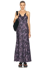 Isabel Marant Manelia Dress in Dark Plum, view 1, click to view large image.