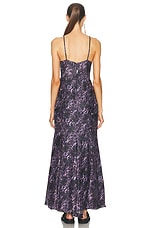 Isabel Marant Manelia Dress in Dark Plum, view 3, click to view large image.