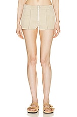 Isabel Marant Adalia Short in Beige, view 1, click to view large image.