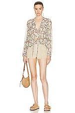 Isabel Marant Adalia Short in Beige, view 4, click to view large image.