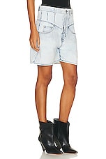 Isabel Marant Oreta Short in Light Blue, view 2, click to view large image.