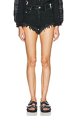 Isabel Marant Eneidao Short in Faded Black, view 1, click to view large image.