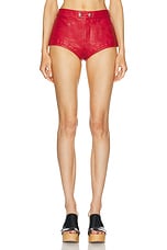 Isabel Marant Leslie Short in Scarlet Red, view 1, click to view large image.