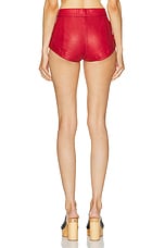 Isabel Marant Leslie Short in Scarlet Red, view 3, click to view large image.