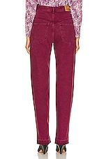 Isabel Marant Noemie Straight Leg in Burgundy, view 3, click to view large image.