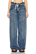 Isabel Marant Jordy Baggy Wide Leg in Light Blue, view 1, click to view large image.