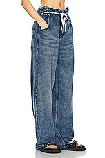 Isabel Marant Jordy Baggy Wide Leg in Light Blue, view 2, click to view large image.