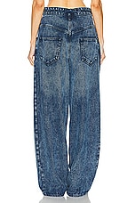 Isabel Marant Jordy Baggy Wide Leg in Light Blue, view 3, click to view large image.
