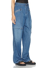 Isabel Marant Jolande Wide Leg in Blue, view 2, click to view large image.