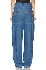 Isabel Marant Jolande Wide Leg in Blue, view 3, click to view large image.