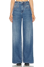 Isabel Marant Lemony Wide Leg in Blue, view 1, click to view large image.
