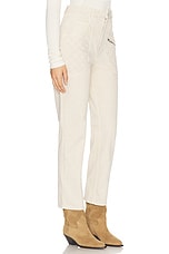 Isabel Marant Casandre Straight Leg in Ecru, view 2, click to view large image.