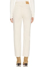 Isabel Marant Casandre Straight Leg in Ecru, view 4, click to view large image.