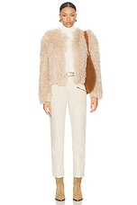 Isabel Marant Casandre Straight Leg in Ecru, view 5, click to view large image.