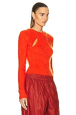 Isabel Marant Alford Sweater in Orange, view 2, click to view large image.