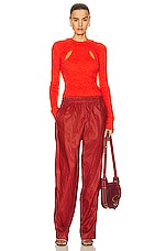 Isabel Marant Alford Sweater in Orange, view 4, click to view large image.
