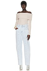 Isabel Marant Baya Cashmere Sweater in Beige, view 4, click to view large image.