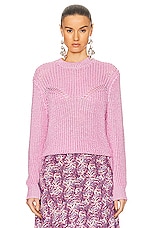 Isabel Marant Yandra Sweater in Light Pink, view 1, click to view large image.