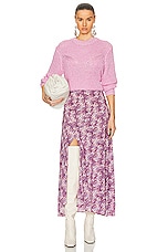 Isabel Marant Yandra Sweater in Light Pink, view 4, click to view large image.
