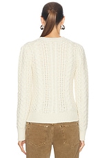 Isabel Marant Otilia Sweater in Ecru, view 3, click to view large image.