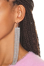 Isabel Marant Favorite Earrings in Transparent & Silver, view 2, click to view large image.