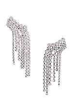 Isabel Marant A Wild Shore Earrings in Transparent & Silver, view 1, click to view large image.