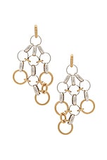 Isabel Marant Boucle D'oreill Earring in Silver & Dore, view 1, click to view large image.