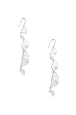 Isabel Marant Flower Earrings in Silver, view 4, click to view large image.