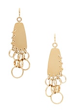 Isabel Marant Boucle D'oreill Pierced Dangle Earrings in Dore, view 1, click to view large image.