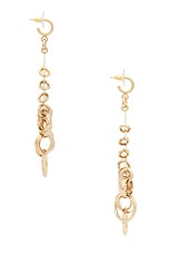 Isabel Marant Boucle D'oreill Pierced Dangle Earrings in Dore, view 4, click to view large image.