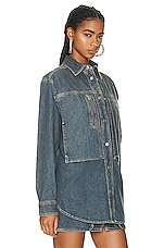 Isabel Marant Pearl Denim Jacket in Dark Blue, view 2, click to view large image.