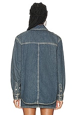 Isabel Marant Pearl Denim Jacket in Dark Blue, view 4, click to view large image.