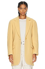 Isabel Marant Jilinka Timeless Coat in Straw, view 2, click to view large image.