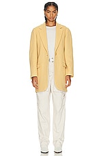 Isabel Marant Jilinka Timeless Coat in Straw, view 5, click to view large image.