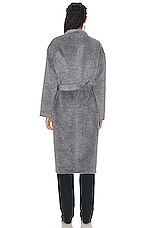 Isabel Marant Caliste Furry Coat in Grey, view 4, click to view large image.