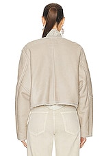 Isabel Marant Ostya Shearling Jacket in Ecru, view 5, click to view large image.