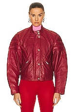 Isabel Marant Chady Jacket in Magenta, view 2, click to view large image.