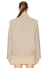 Isabel Marant Drogo Jacket in Sand, view 4, click to view large image.