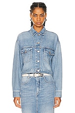 Isabel Marant Tadia Denim Jacket in Ice Blue, view 1, click to view large image.