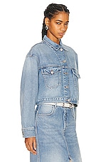 Isabel Marant Tadia Denim Jacket in Ice Blue, view 2, click to view large image.